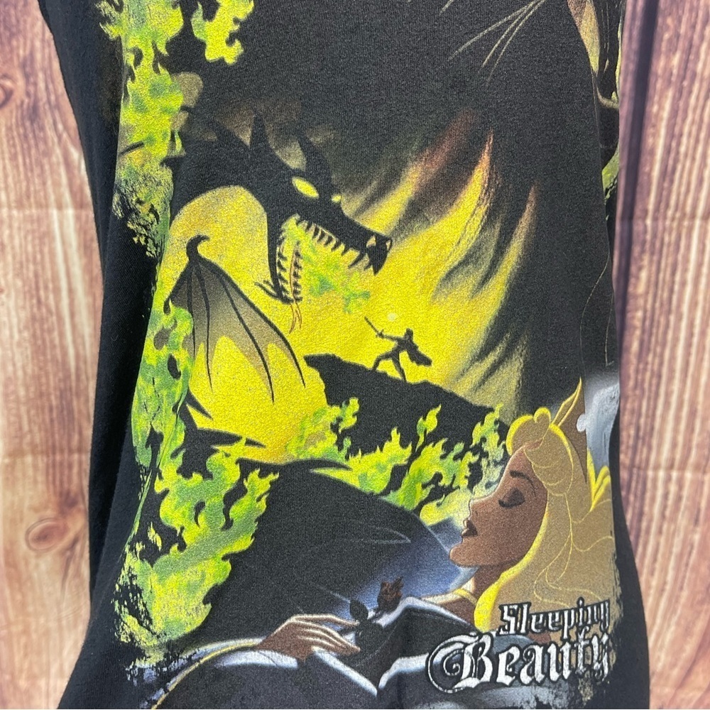 Disney sleeping beauty black cotton blend tank top women’s size L Disney Disney - Picture 9 of 13